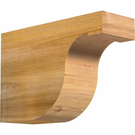 Ekena Millwork Del Monte Rough Sawn Rafter Tail, Western Red Cedar, 6"W x 12"H x 18"L RFT06X12X18DEL00RWR